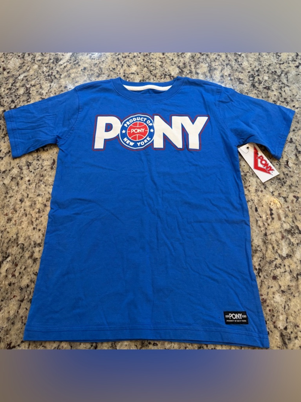 Vintage PONY Youth T-Shirt size Medium 10-12 DEADSTOCK NWT 90s USA Made